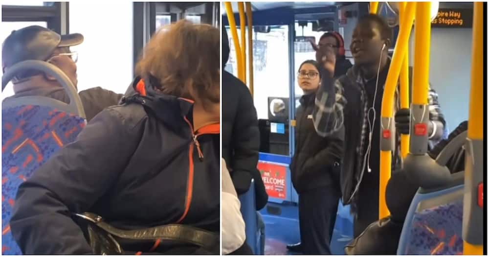 UK-based Kenyan man causes drama on bus.