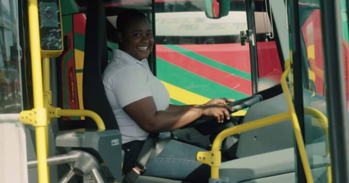 Inspiring Photo of Lady Living Her Dream as Bus Driver Goes Viral ...