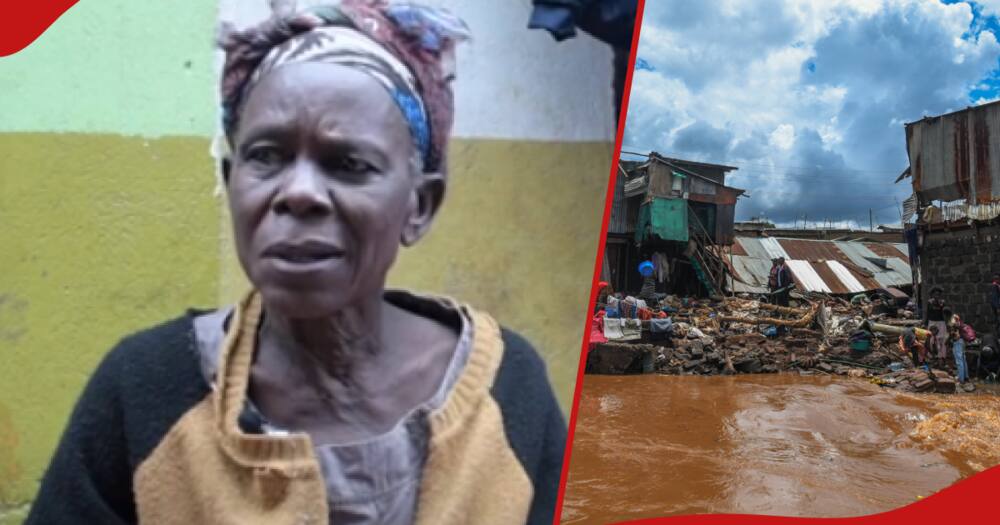 Salome Anyango narrating her story alongside Mathare floods