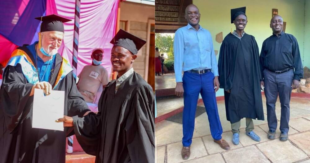 Njoroge graduated from Wamba Nursing School.