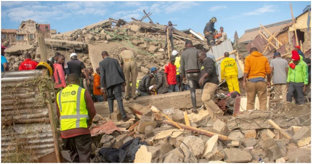 Collapse building in Kiambu County.