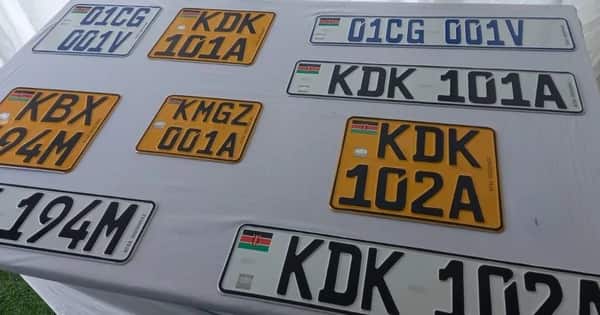 the new generation digital number plates in Kenya
