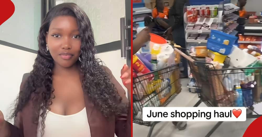 Molyne Achieng took her mum shopping and displayed items worth KSh 52,000.
