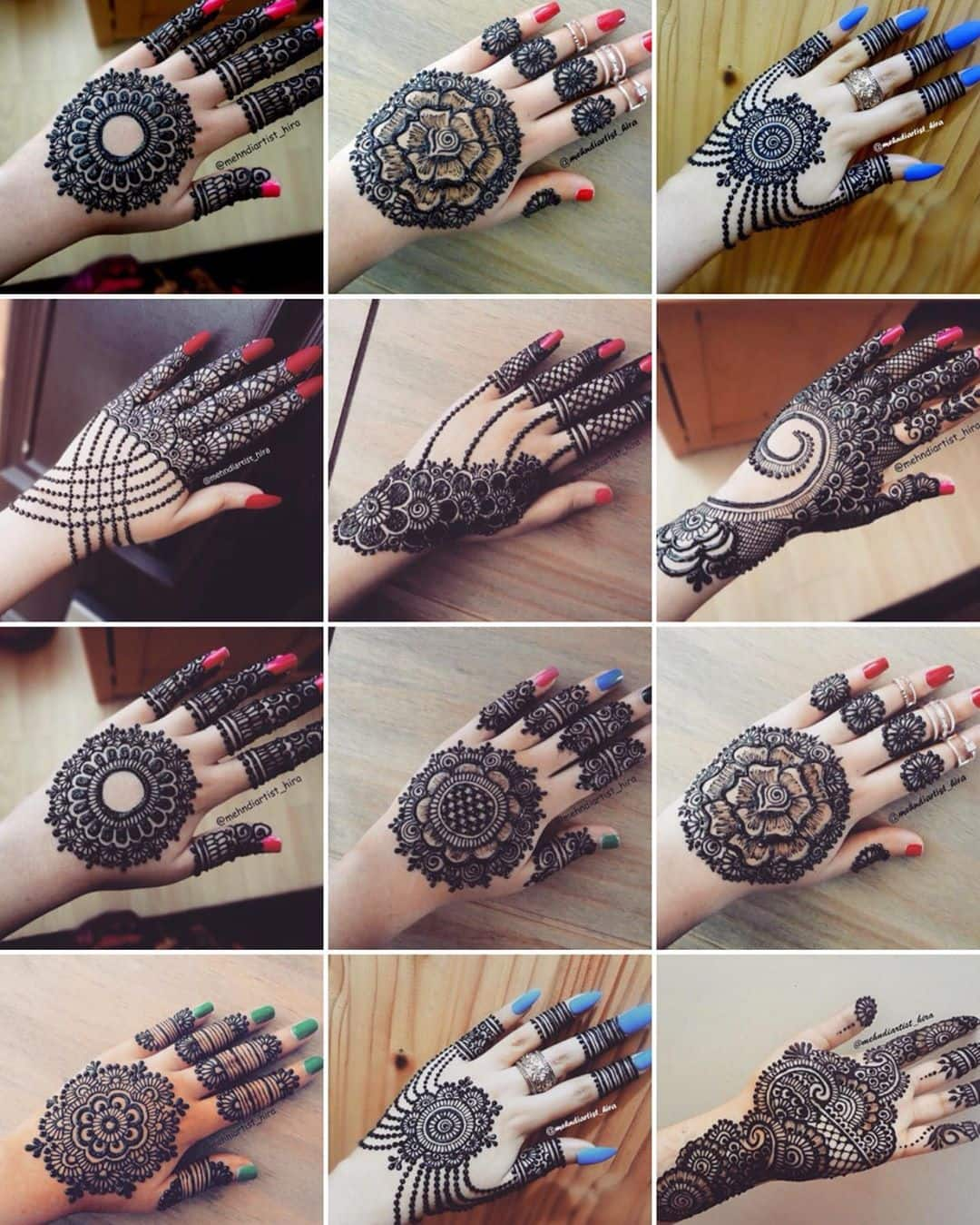 How To Apply Easy Simple Circular Henna Mehndi Designs For Hands - ZOHAL