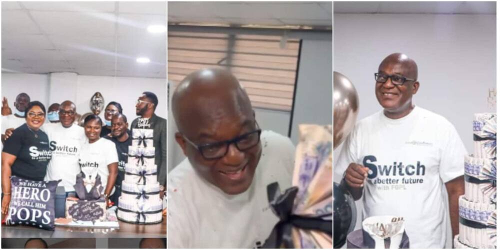 The Nigerian dad was happy to be surprised by his kids
