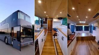 "Looks like heaven": Video of fine luxurious bus with mansion-like interior design stuns many