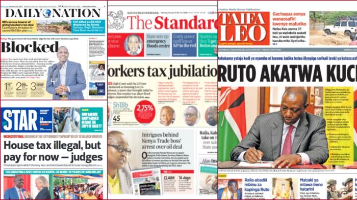 Kenyan Newspapers Review, November 29: Raila Odinga Hints at Fresh Protests
