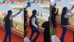 Video of Raila Limbering Vigorously as He Celebrates Kenyan Athletes at Kasarani Excites Netizens