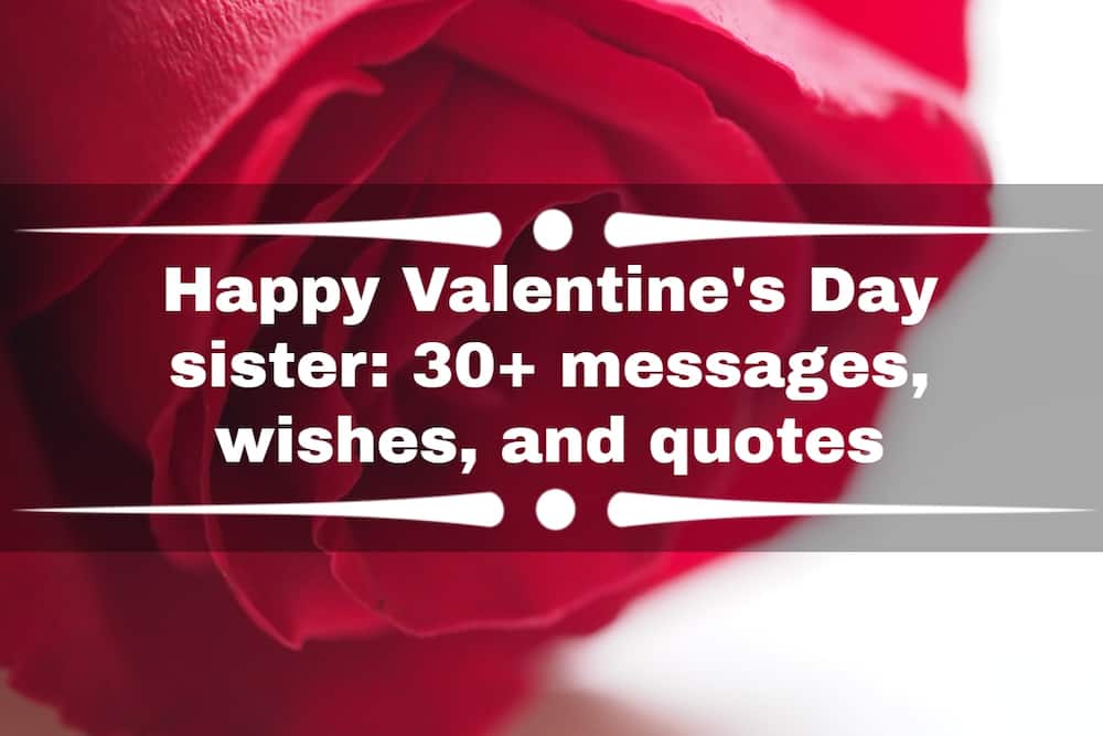Happy Valentine's Day sister