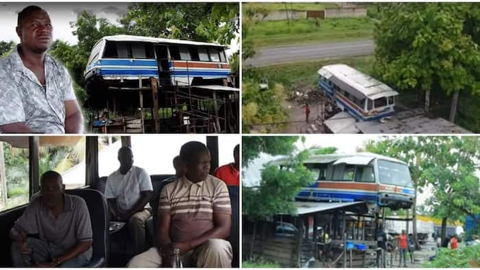 Creativity: Tanzanian Man Coverts Old Bus to Beautiful Restaurant