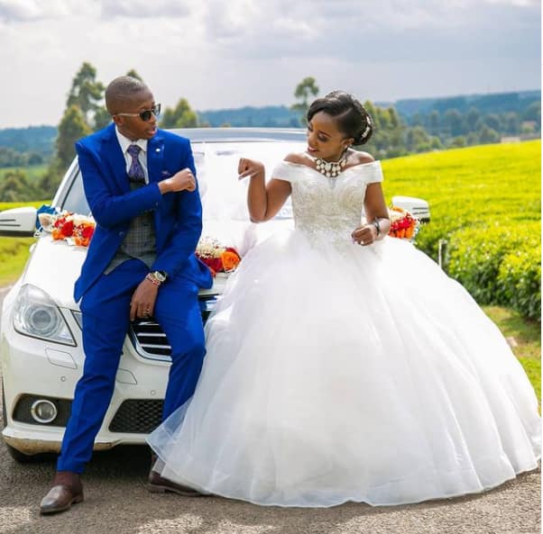 Njugush's brother Ndegwa marries bff in beautiful white wedding