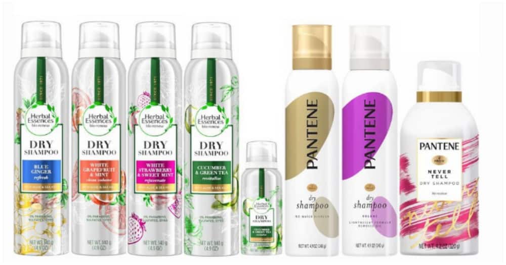 The recalled products include aerosol spray products from Pantene, Aussie, Herbal Essences and Waterless.