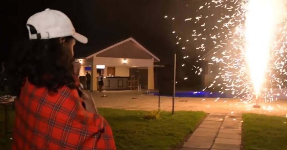 Pascal Tokodi Shares Video of Fireworks Display He Organised in Honour of Wife Grace Ekirapa