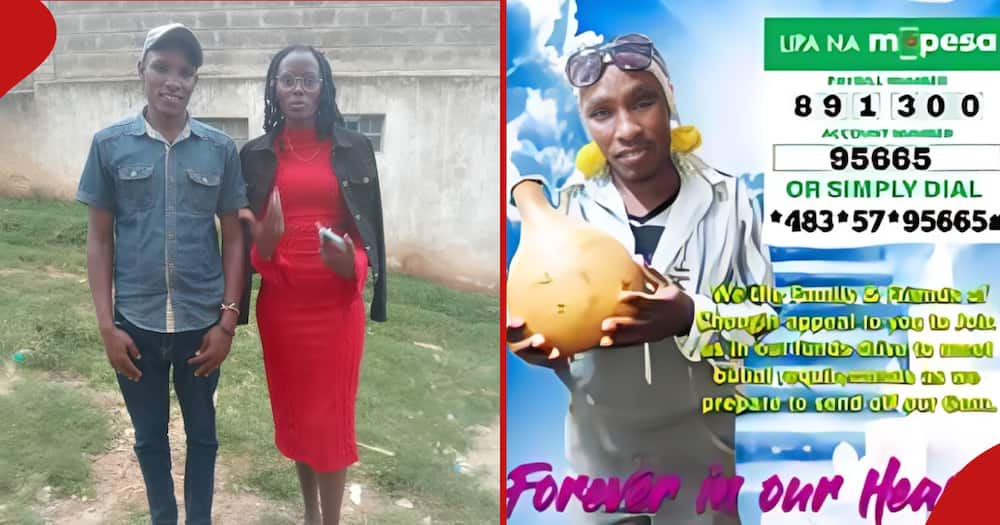 The late Chongin Kale Comedian with his friend Mercy Tall and second frame shows the paybill.