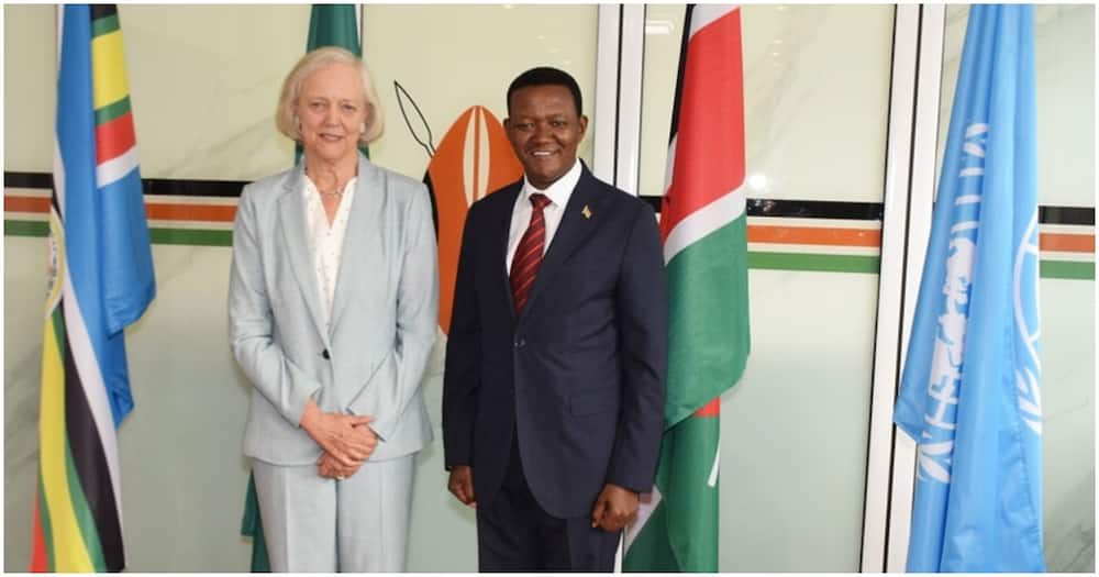 Alfred Mutua and Meg Whitman