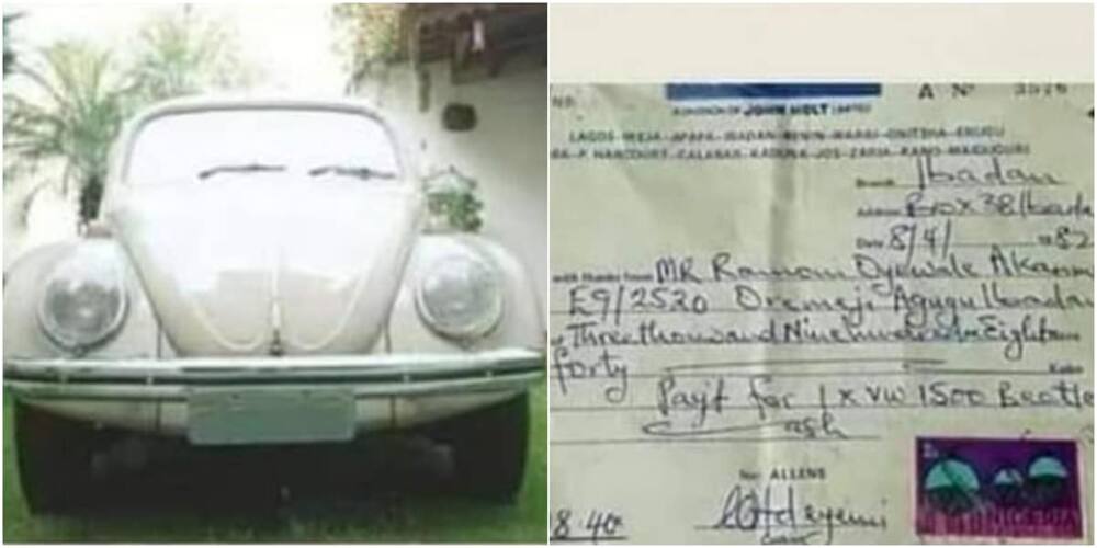 Good Old Days: Many React as Photo of Beetle Car Sold for N3,908 Emerge Online