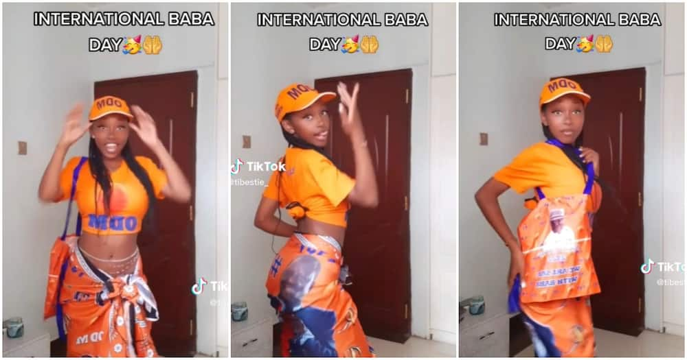 Azimio Tibim!: Wasp-Waisted TikToker Dons ODM Colours, Dances to