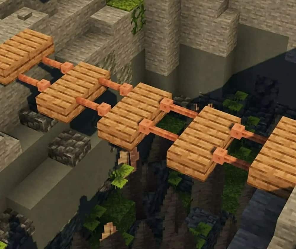 minecraft simple bridge