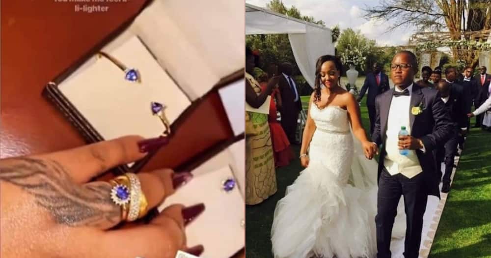 City tycoon Jared Otieno splashes expensive jewellery on wife on wedding anniversary