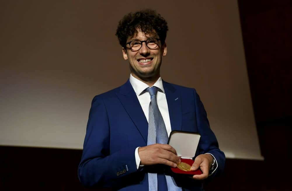 France's Hugo Duminil-Copin won his medal for solving 'long-standing problems in the probabilistic theory of phase transitions'