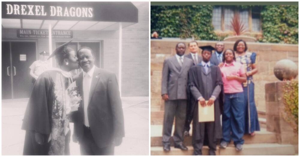 Winnie and Raila Odinga Junior posted their graduation photos.