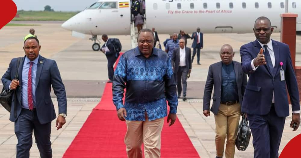 Kenyans Raise Concerns after Uhuru Kenyatta Boards Ugandan Airlines to ...