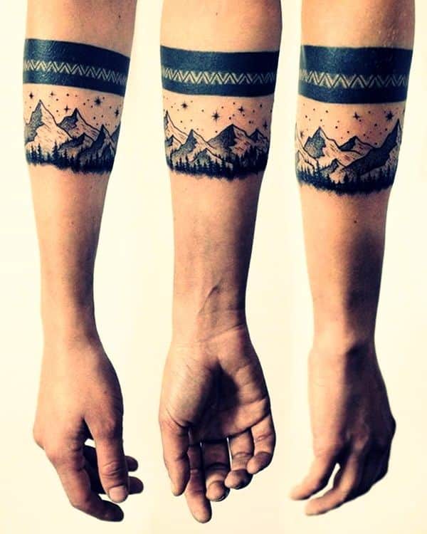 Bracelet tattoo for men // Band tattoo design on hand // arm band tattoo | Arm  band tattoo, Bracelet tattoo for man, Band tattoo designs