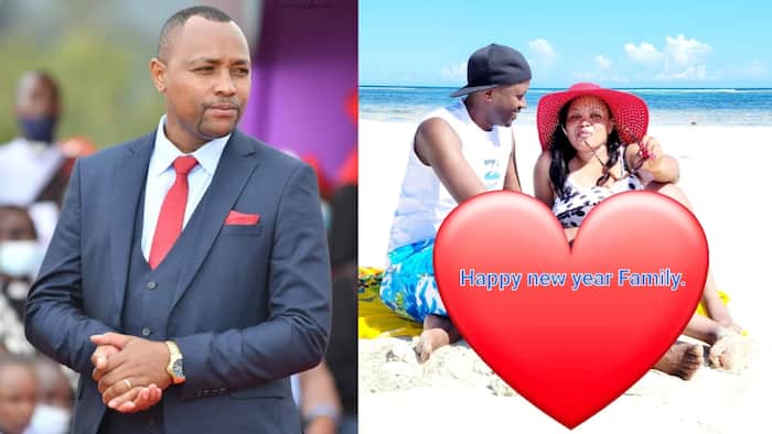 Muthee Kiengei's Ex-Wife Keziah Shares Photo with Hubby Chilling on Beach Days After Wedding