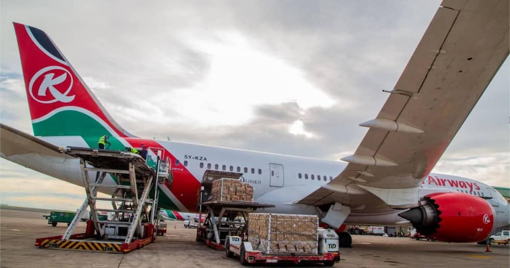 Kenya Airways uses the international code of KQ.