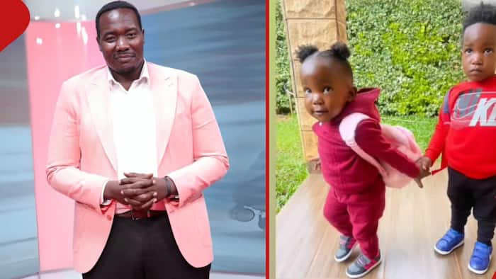 Willis Raburu Excited as Son, Daughter Step out in Dashing Outfit for First Day of School