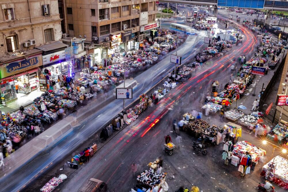 A street market in Cairo's Attaba Square -- an economist estimated Egypt's real inflation rate could be 101 percent