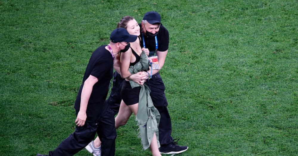Finland vs Belgium Euro 2020 Clash Interrupted as Scantily Clad Woman Invades Pitch