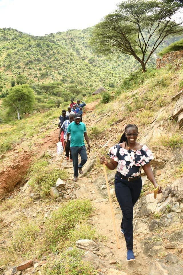 X lovely photos of Senator Murkomen on romantic hike in the village with wife
