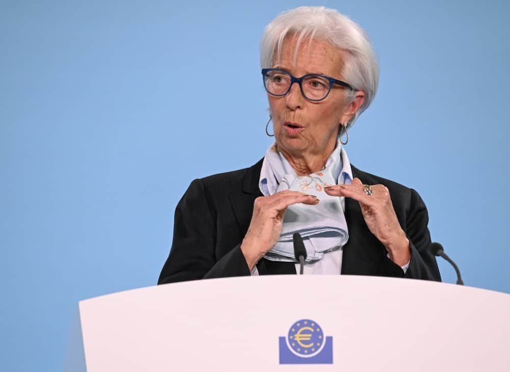 Christine Lagarde, president of the European Central Bank, pictured at a press conference in Frankfurt am Main, Germany, on April 11, 2024