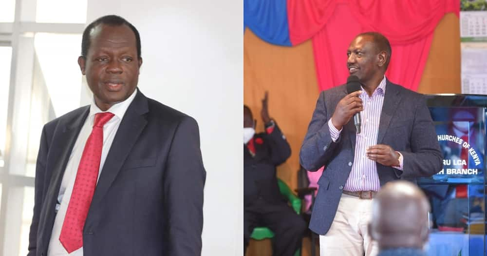 Collage of Jubilee SG Raphael Tuju (l) and DP William Ruto (r). Photo: Tuju/Ruto.