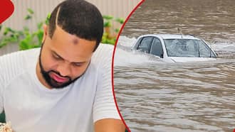 Jamal Gaddafi Narrowly Escapes Death after Car Was Swept Away by Nairobi Floods: "I'm Lucky"