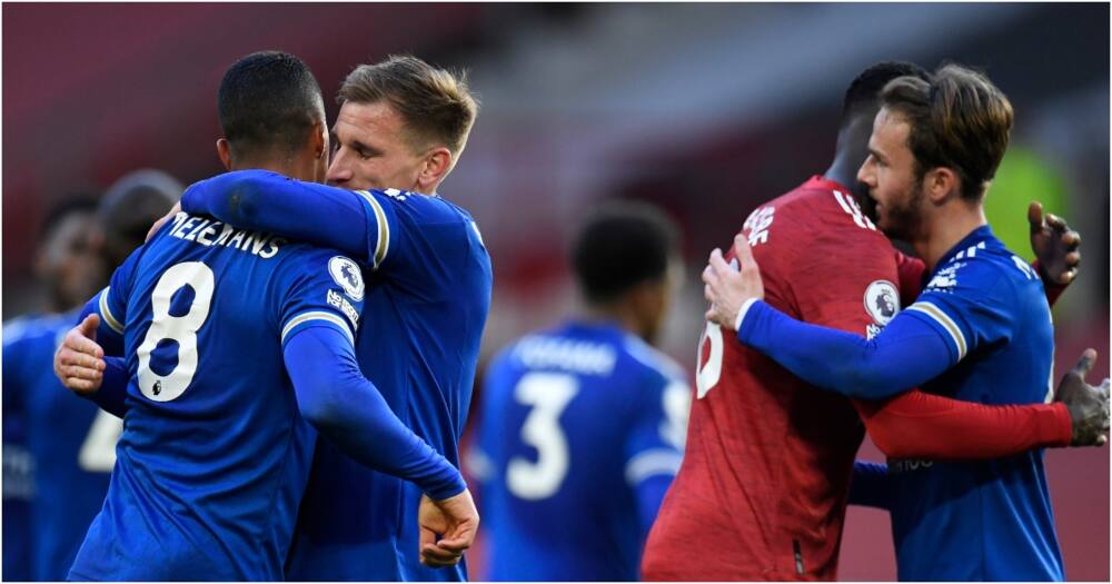 Manchester City confirmed as Premier League Champions Leicester sink United at Old Trafford