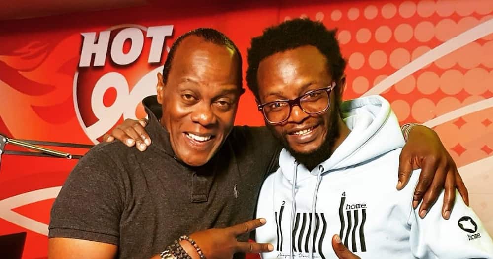 Jeff Koinange bonds with Mashirima Kapombe's young son in cute video: "Somebody say oh my!"