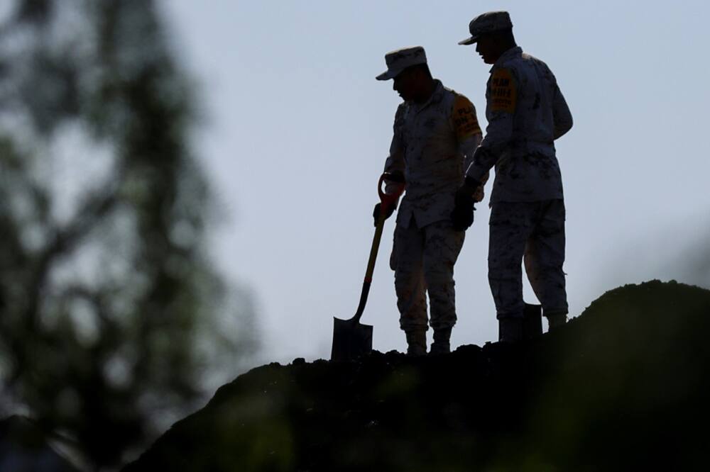 Mexican soldiers joined efforts to rescue the trapped coal miners