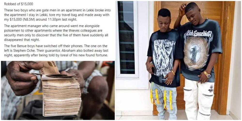Nigerian man shares photo as he exposes gatemen who 'disappeared' with his millions.