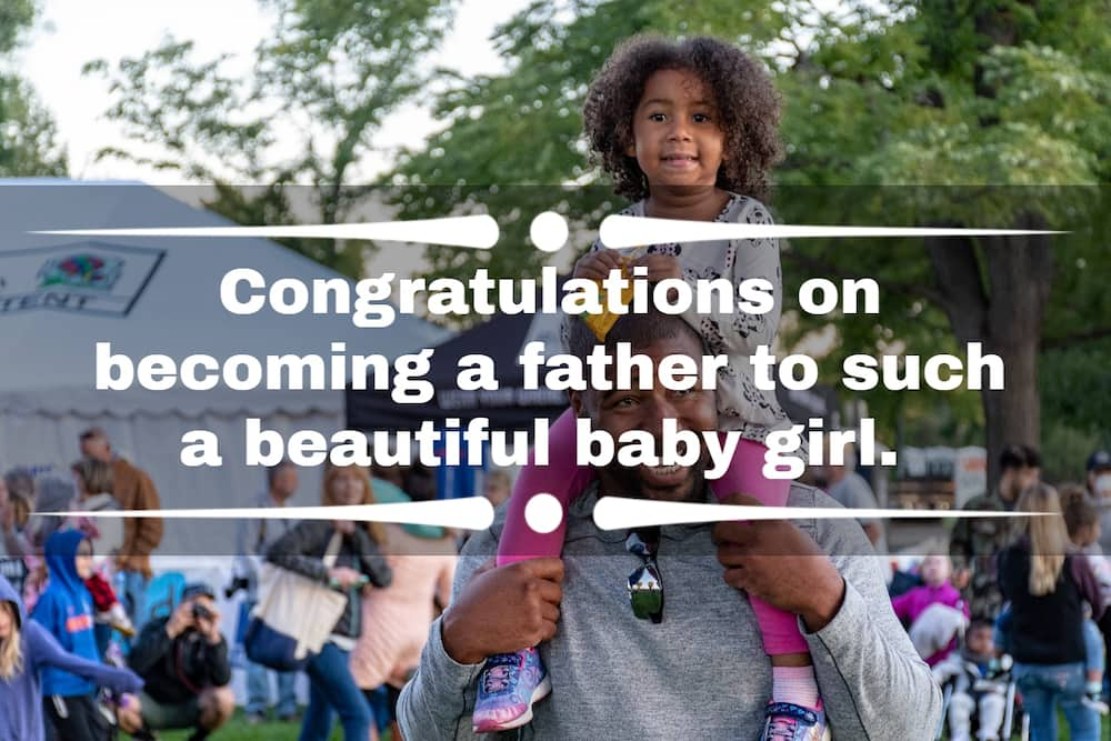 Congratulations on becoming a father