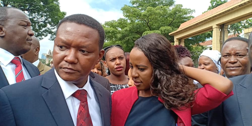 Alfred Mutua and Lilian Nganga called it quits on Sunday, August 15.