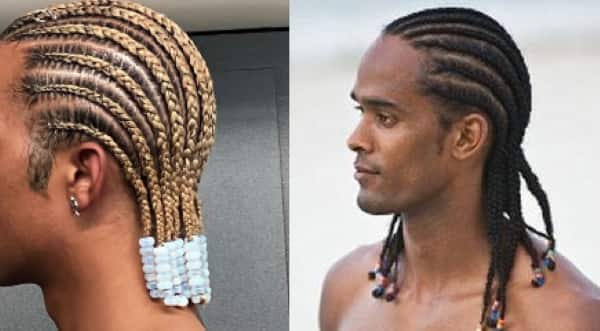 Cornrows with beads