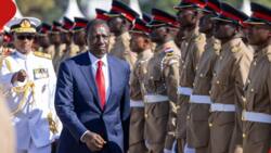 Emotional Moment as William Ruto Leads KDF Passout Parade in Minute of Silence in Honour of Ogolla