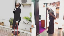 Emmy Kosgei proves she's aging backwards, flaunts curves in tight black dress
