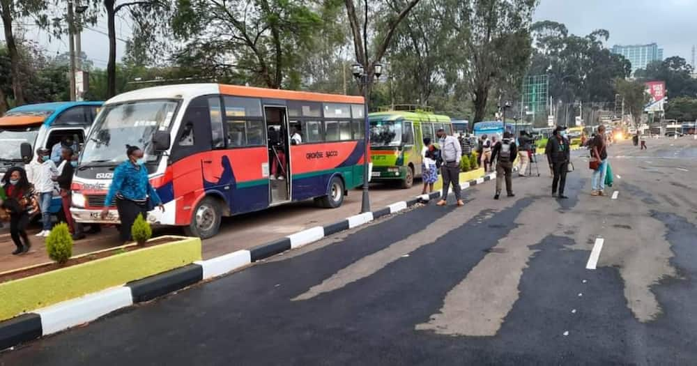 Matatus at Greenpark bus terminus.