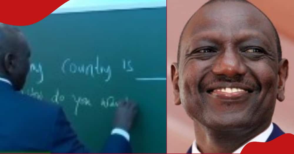 William Ruto's handwriting