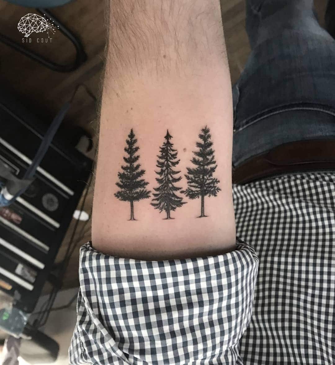 Discover 73 simple pine tree tattoo latest  thtantai2