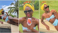 Lupita Nyong'o Flaunts Sizzling Photos in Swimsuit Days After Dad Successfully Defends Kisumu Governor's Seat