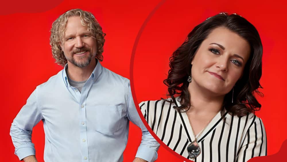 Robyn and Kody on a promotional cover poster for Sister Wives